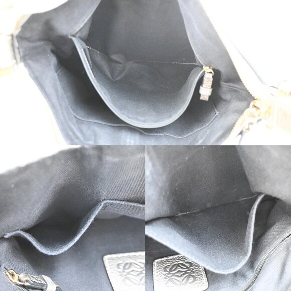 LOEWE Logo New Road Crossbody Shoulder Bag Canvas Leather Gray GHW 30KB767 - Picture 16 of 16